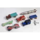 Collection of mixed diecast and tinplate items, to include Tinplate Zeppelin,