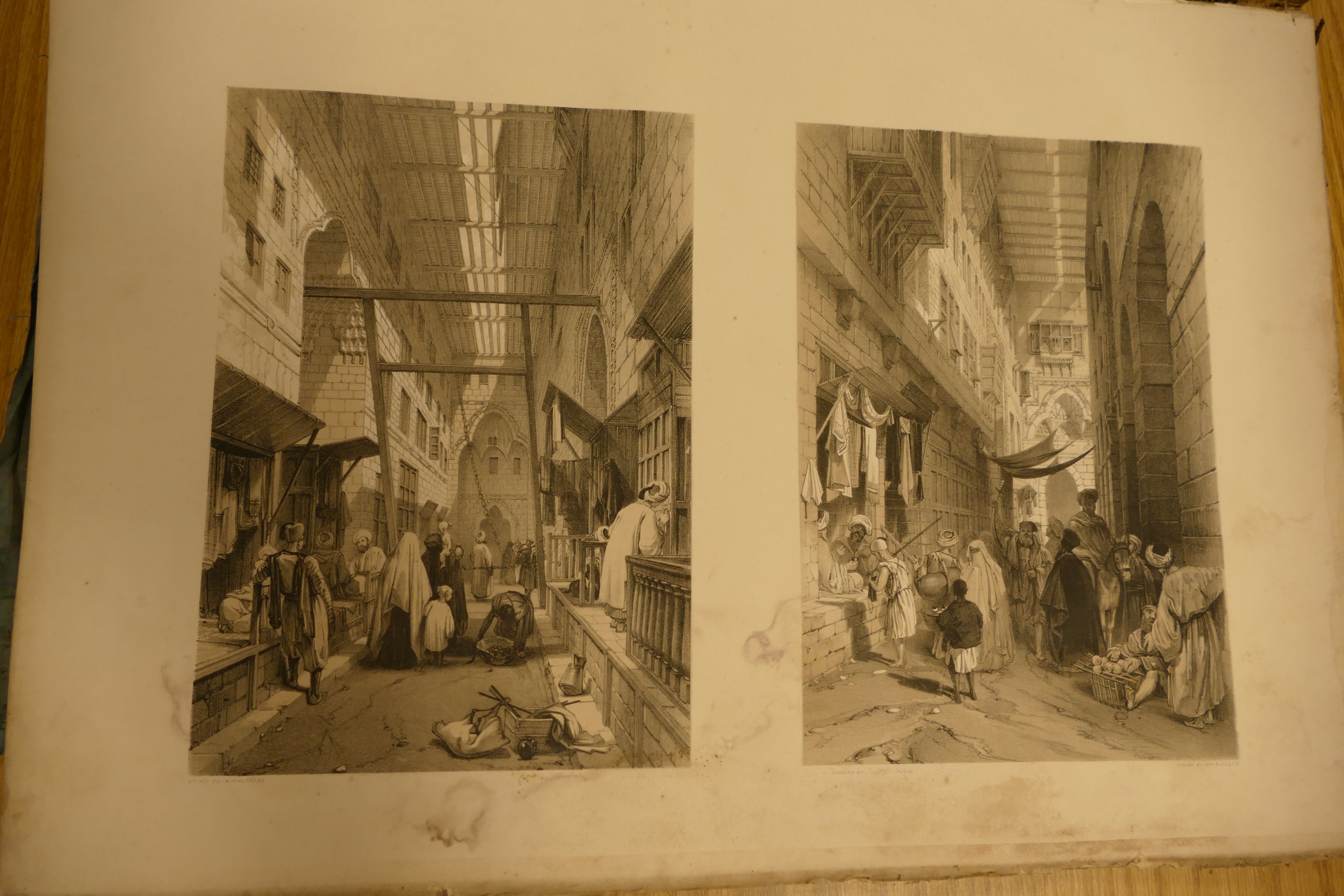 HAY, Robert, Illustrations of Cairo, London 1840, folio, very worn half calf, shaken, - Image 16 of 20