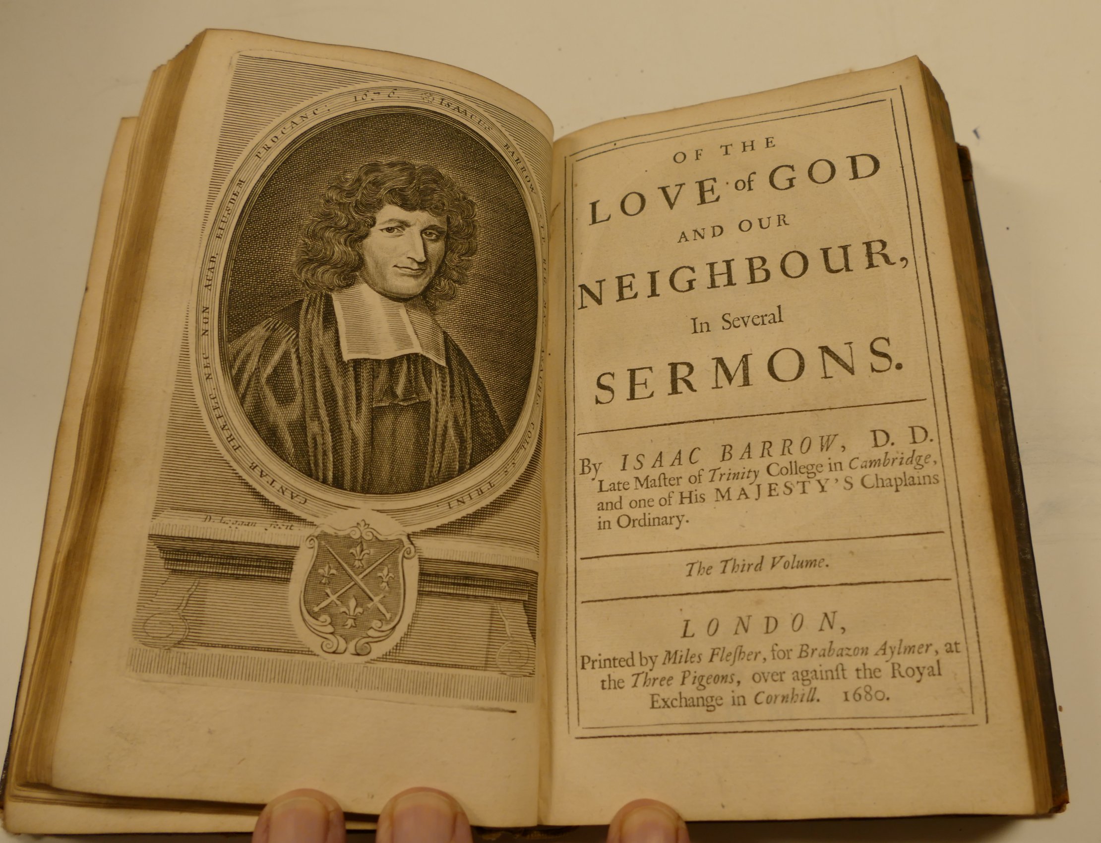 BARROW, Isaac, Several Sermons against Evil Speaking, London 1678, - Image 3 of 4