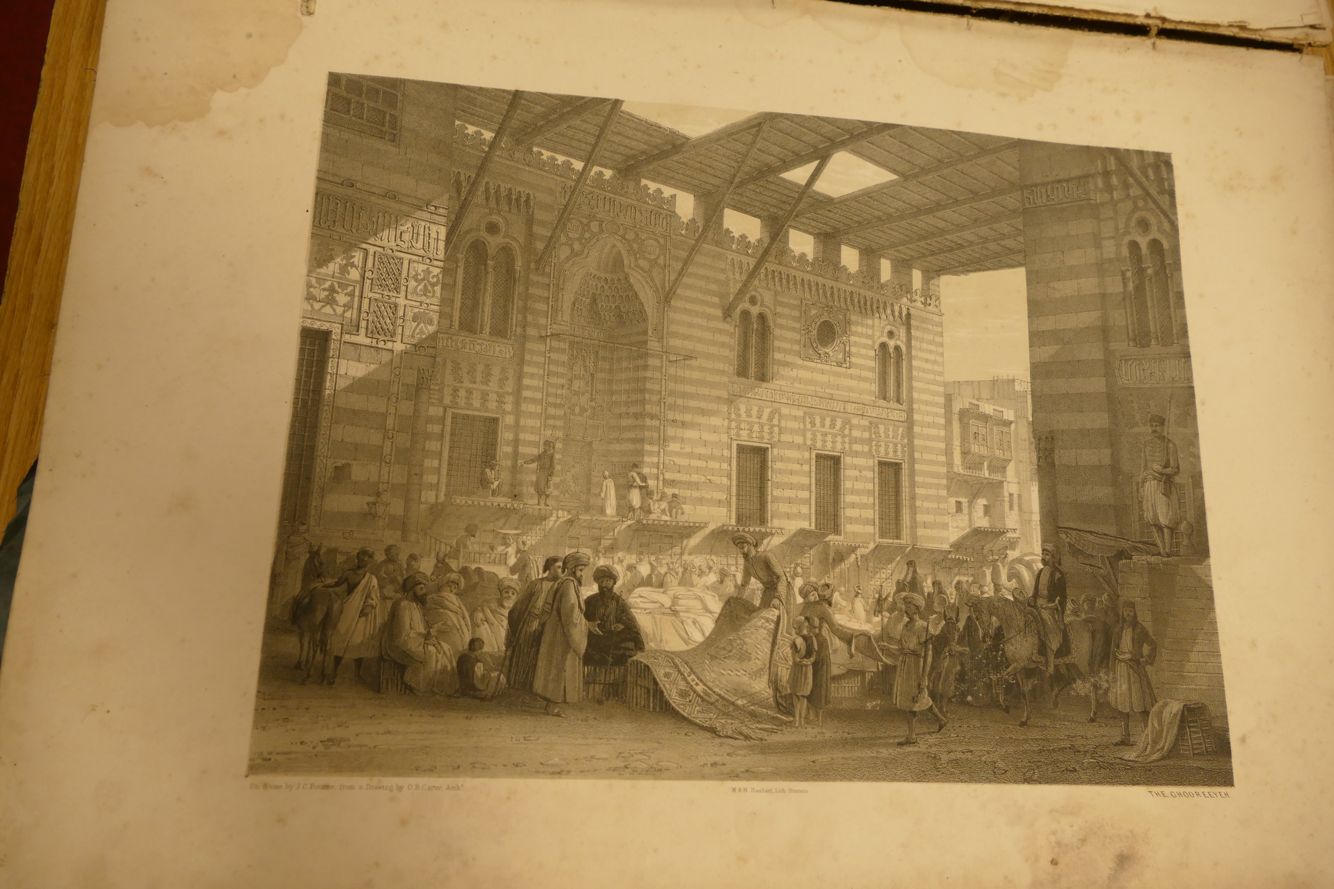 HAY, Robert, Illustrations of Cairo, London 1840, folio, very worn half calf, shaken, - Image 6 of 20