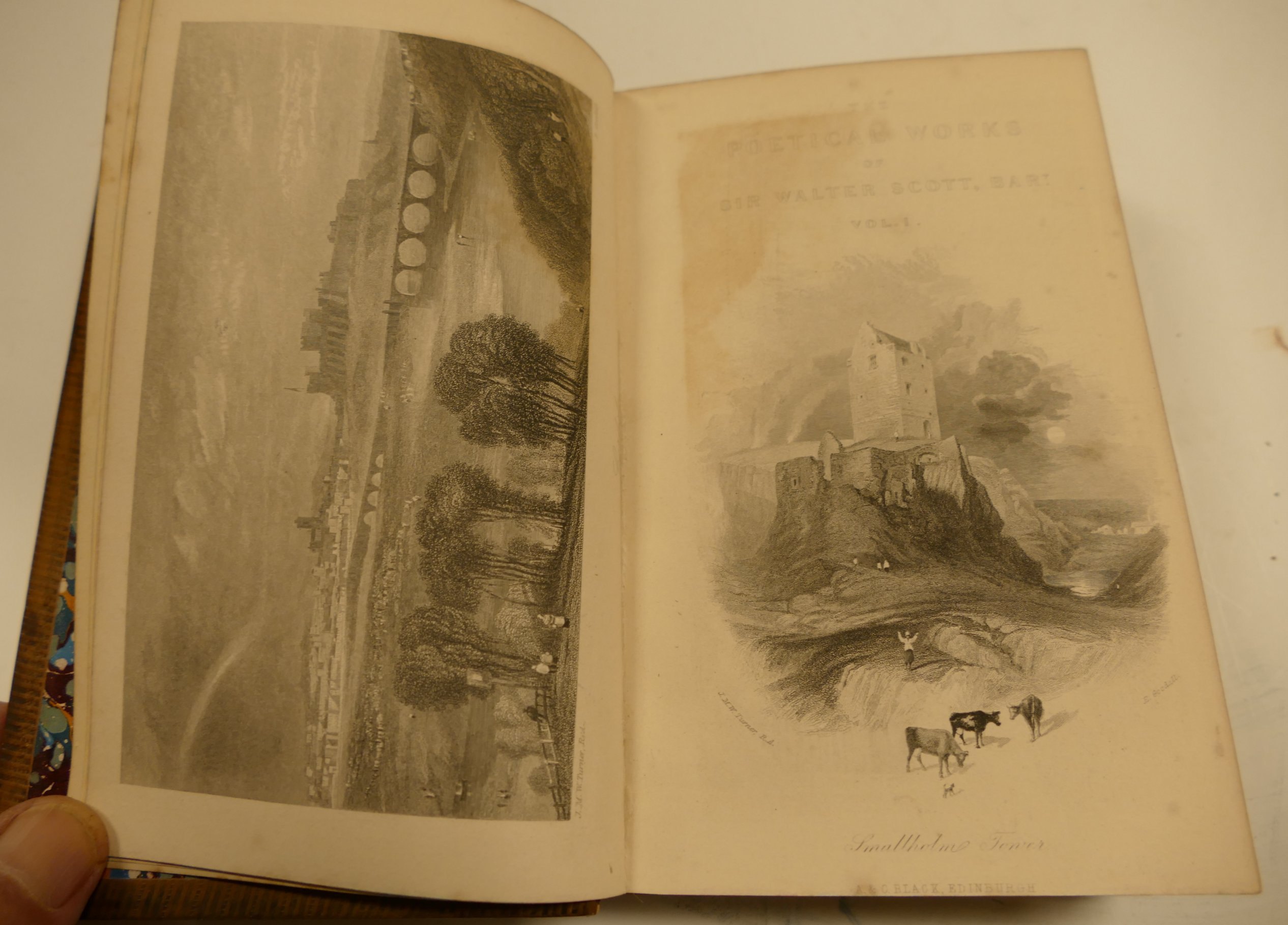 SCOTT, Sir Walter, Poetical Works, Edinburgh 1868, 12 vols. - Image 3 of 4