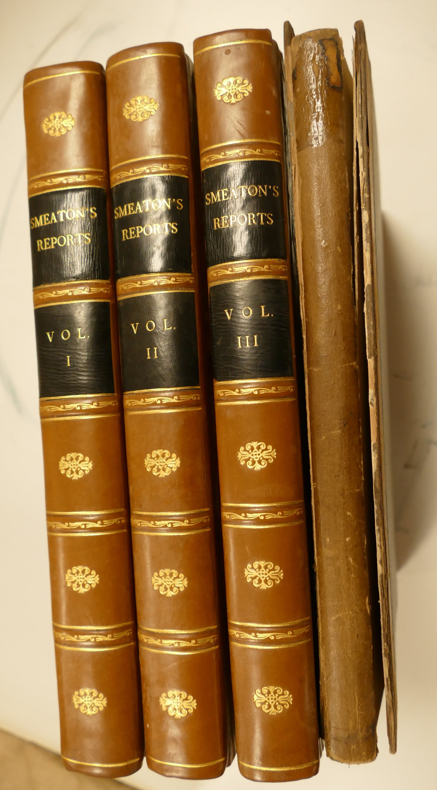 SMEATON, John, Reports of the late John Smeaton..., London 1812, 3 vols.
