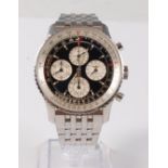 A gents steel Breitling Navitimer 1461 limited edition chronometer wristwatch,
