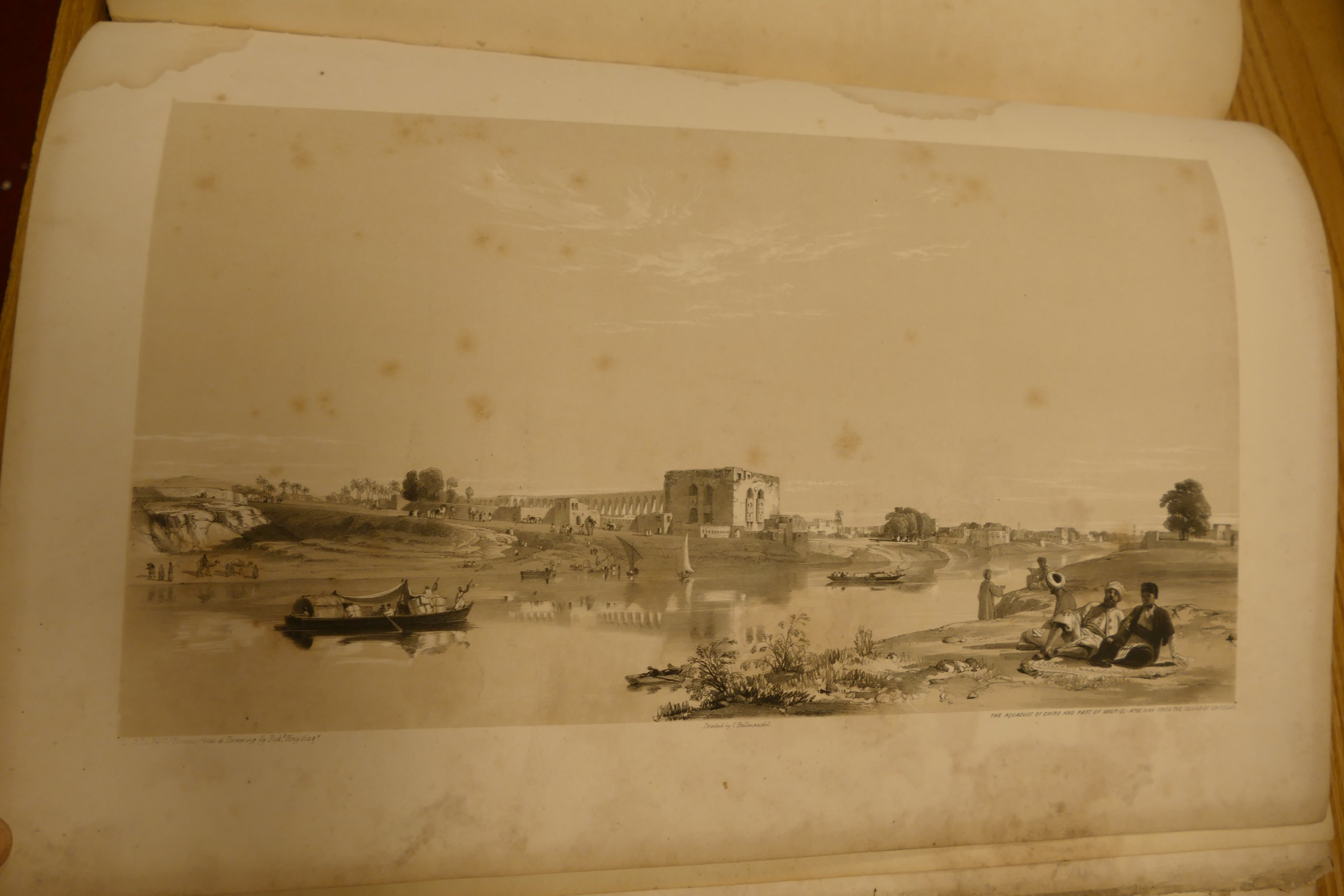 HAY, Robert, Illustrations of Cairo, London 1840, folio, very worn half calf, shaken, - Image 4 of 20