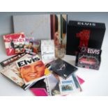 Mixed lot of Elvis Presley memorabilia, to include limited edition UK singles box set,
