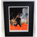 'The Famous Flames' by Ronnie Wood limited edition giclee on paper, signed Ronnie Wood,