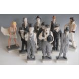 A collection of eleven Algora porcelain figures, to include Elvis Presley, Marilyn Monroe,