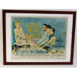'The Girl Most Likely' 1957 half-sheet movie poster, 68 x 53cm,