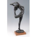 Austin Productions - A large bronzed plaster model of a female nude,