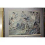 William Russell Flint - lithograph, published by Frost & Reed,