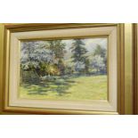 Andrew Welsh - Sheep in the shade, oil, signed lower right,