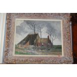 Vernon Southward - a Flemish farm, oil on canvas, signed lower right,