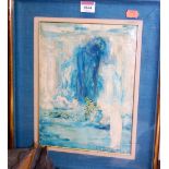 Contemporary Greek school - oil, indistinctly signed and dated lower right 1968,