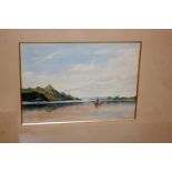 J Tessier - On the Irrawaddy, Burmah, signed and dated lower right '73,