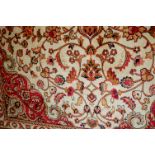 A contemporary Keshan rug,