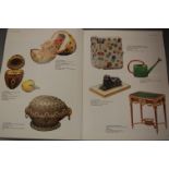 Two boxes of miscellaneous auction catalogues and antique reference books, to include Royal