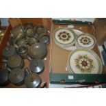 A Langley stoneware part tea and dinner service