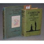 P.G. Wodehouse - Carry on Jeeves, 1925 first edition, (worn copy); together with Beatrix Potter -