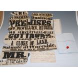 A box of 19th century and later letters and ephemera