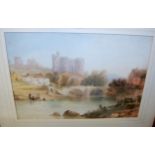 Attributed to Samuel Philips Jackson (1830-1904) - Kidwelly Castle, South Wales, watercolour, 30 x