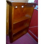 A reproduction mahogany wall shelf, width 67cm