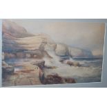 E. Holli*** - Seascape, watercolour, 39 x 65cm