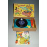 A Louis Marx & Co Mickey's Record Player, boxed