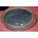 Four various late 19th century painted toleware serving trays