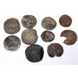 England, collection of 10 silver hammered coins, to include Richard III, Edward I,