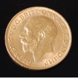 Great Britain, 1913 gold full sovereign, George V, rev.