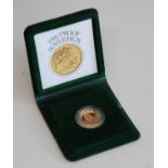 Great Britain, cased 1980 gold proof full sovereign, Elizabeth II second bust,