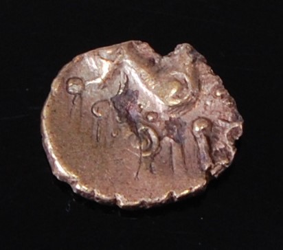 Iceni, 1st century gold quarter stater,