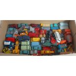 Fifty+ various playworn and repainted Matchbox...