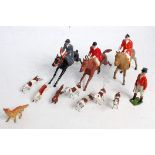 A collection of Britains hunt series figures...