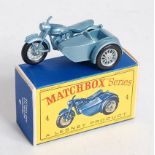 A Matchbox 1-75 series No.4C Triumph T110...