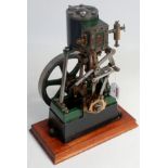 A Stuart Turner No.1 vertical steam engine,...