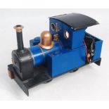 A very nicely made 32mm garden scale 0-4-0 locomotive, fitted with battery powered operation