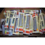 A quantity of mixed Concor and Atlas boxed N gauge rolling stock and accessories mainly American