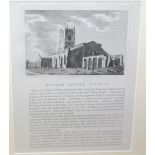 After Sparrow - Orford Chapel, Suffolk, etched bookplate, framed and glazed, plate size 11 x 16cm;