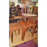 Occasional furniture, to include oak gateleg table, two mahogany side tables, oak square