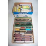 A collection of N gauge boxed and loose American Outline wagons and rolling stock to include Model