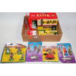A collection of boxed and carded Britains diecasts and figure sets to include Knights of the