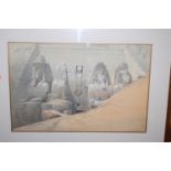 A set of four reproduction David Roberts prints, to include Temple scenes