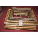 Assorted principally circa 1900 and later picture frames, to include pair of gilt composition