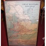 A Great Western Railways Order and Consign poster depicting various connections across the Great