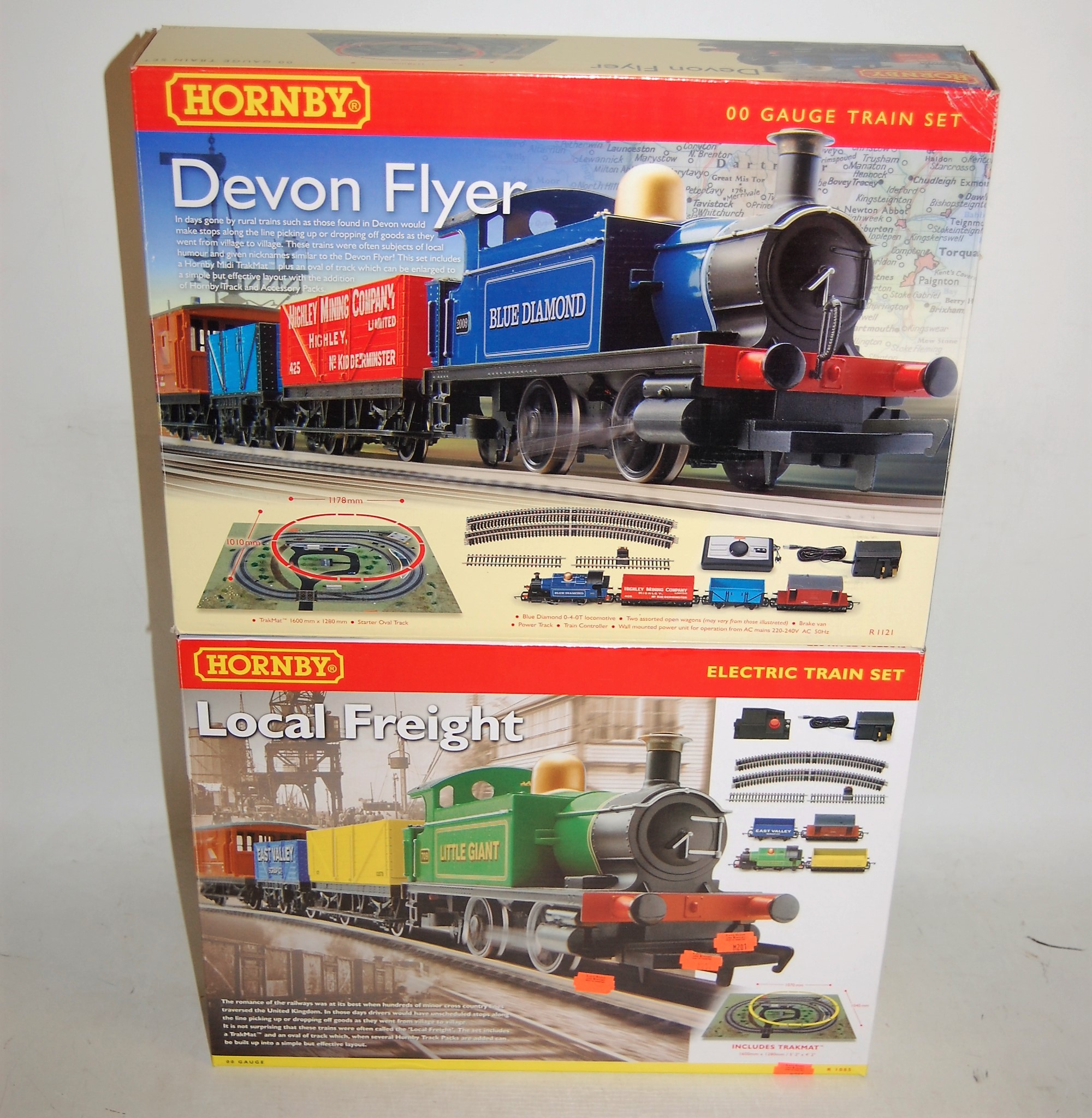 A boxed Hornby local freight electric train set (with incorrect loco and no transformer) together