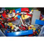 One large bag containing a quantity of Lego