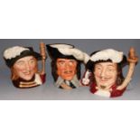 Three Royal Doulton character jugs, being The Three Musketeers comprising Porthus D6440, D'