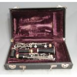 A King Tempo clarinet, in fitted carry case