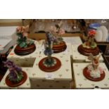A collection of Danbury Mint Flower Fairies by Mary Barker collectable figurines, with